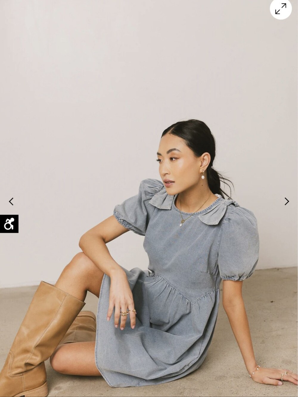 NWT Archer Denim Mini Dress